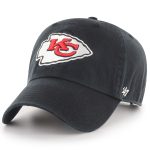 47 brand kansas city chiefs new clean up adjustable hat – black Collection | Chiefs Shop NFL Jerseys & Hats