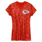 girls youth patrick mahomes red kansas city chiefs sequin player name amp number v-neck dress Collection | Chiefs Shop NFL Jerseys & Hats