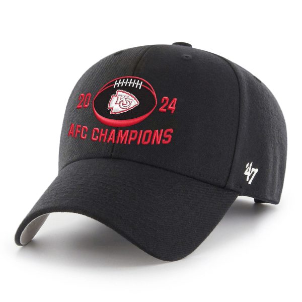 mens 47 black kansas city chiefs 2024 afc champions mvp adjustable hat Collection | Chiefs Shop NFL Jerseys & Hats
