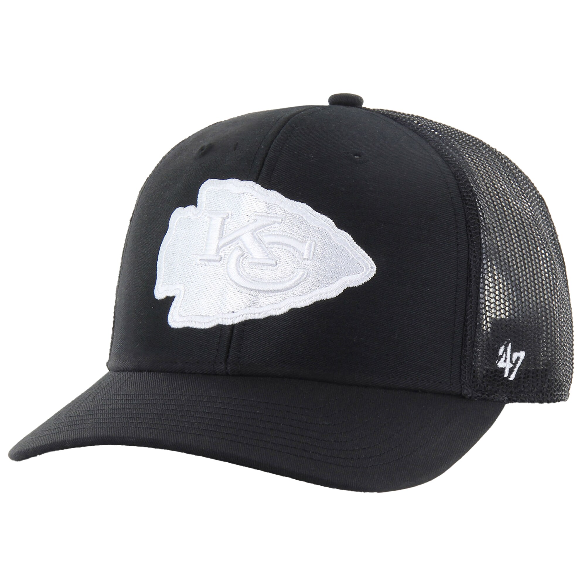 mens 47 black kansas city chiefs trucker adjustable hat 202753516 Collection | Chiefs Shop NFL Jerseys & Hats