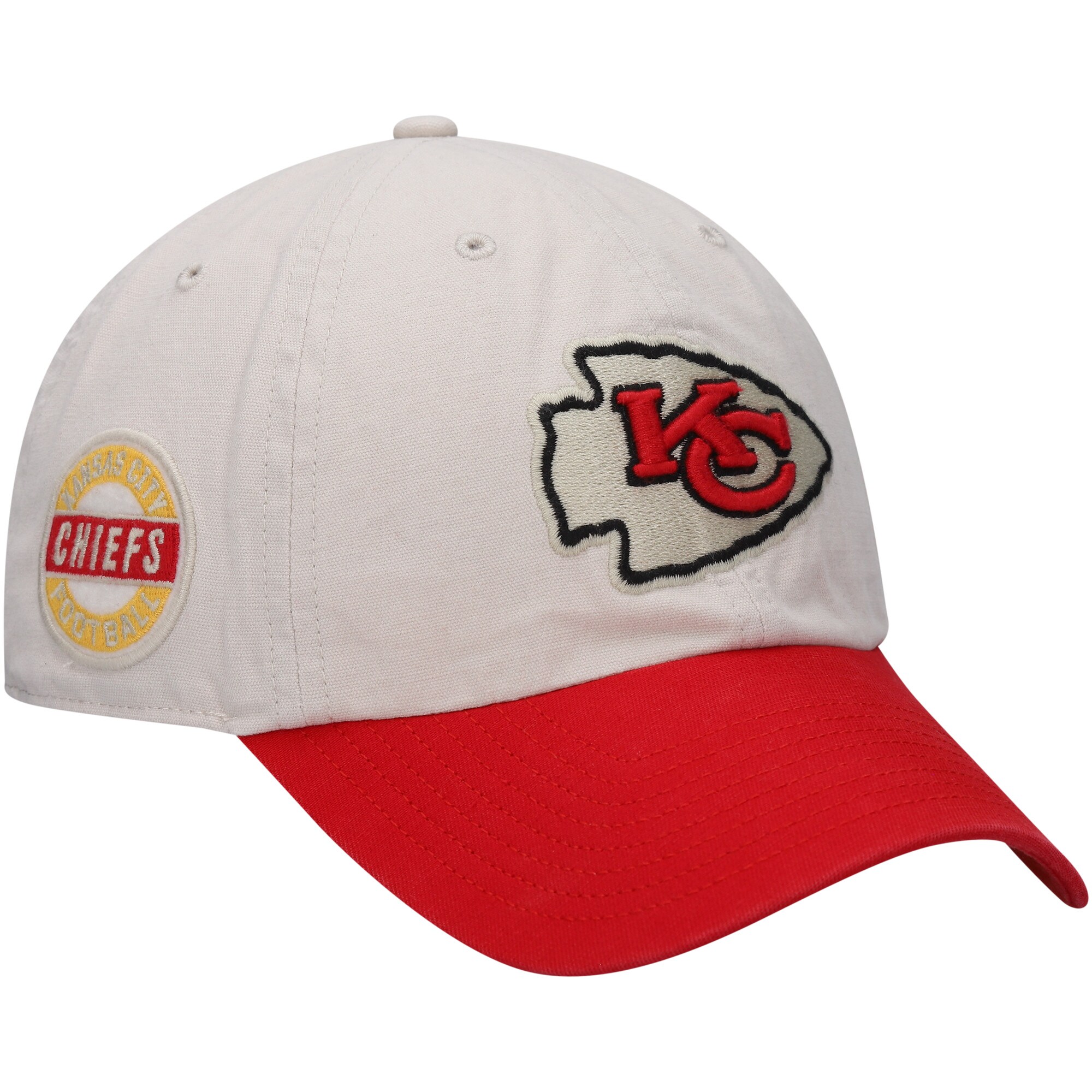 mens 47 creamred kansas city chiefs sidestep clean up adjustable hat Collection | Chiefs Shop NFL Jerseys & Hats