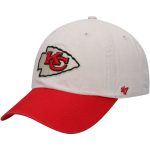 mens 47 creamred kansas city chiefs sidestep clean up adjustable hat Collection | Chiefs Shop NFL Jerseys & Hats