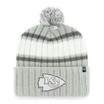 mens 47 gray kansas city chiefs domestic plateau cuffed knit hat with pom Collection | Chiefs Shop NFL Jerseys & Hats