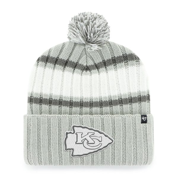mens 47 gray kansas city chiefs domestic plateau cuffed knit hat with pom Collection | Chiefs Shop NFL Jerseys & Hats