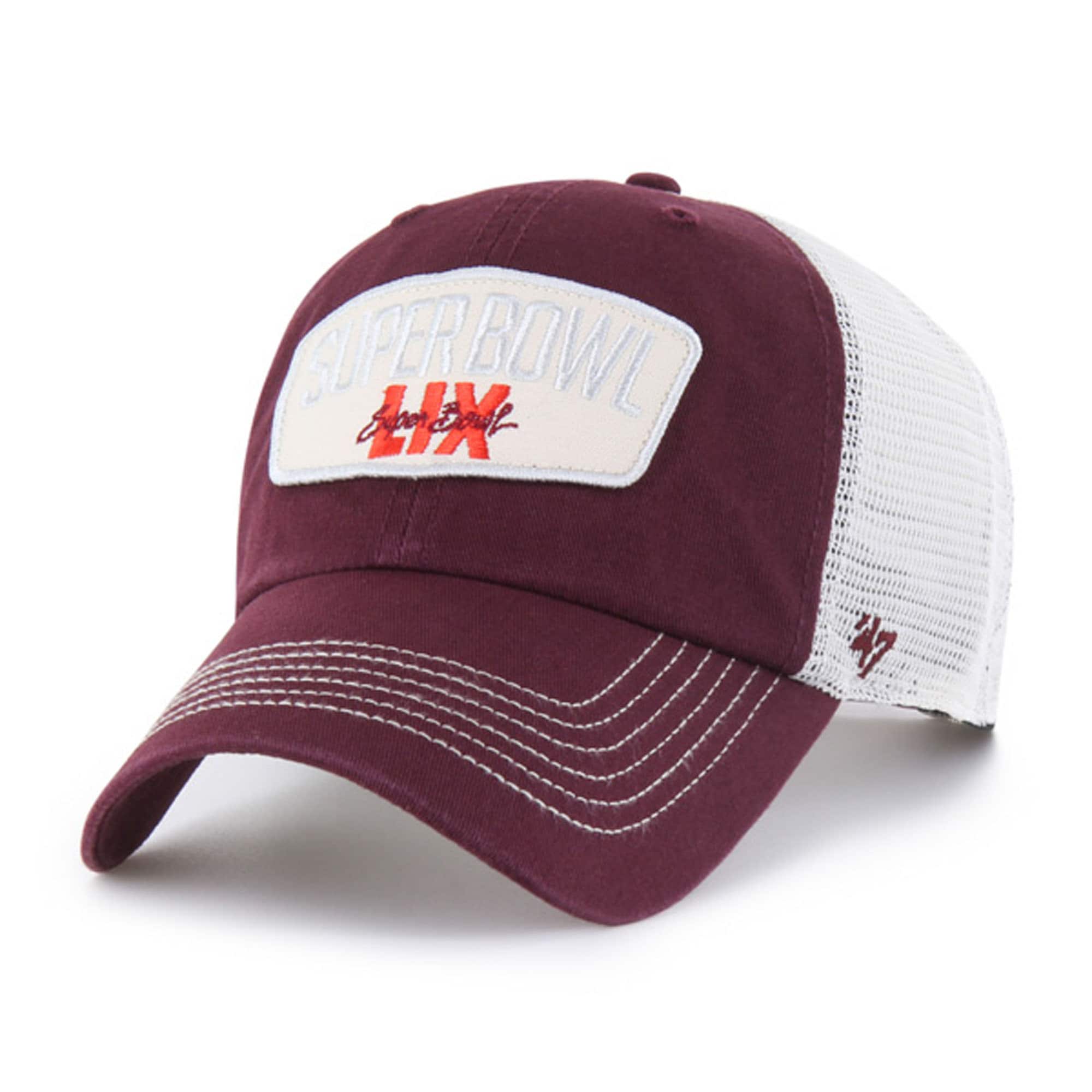 mens 47 maroon super bowl lix carver clean up adjustable hat Collection | Chiefs Shop NFL Jerseys & Hats