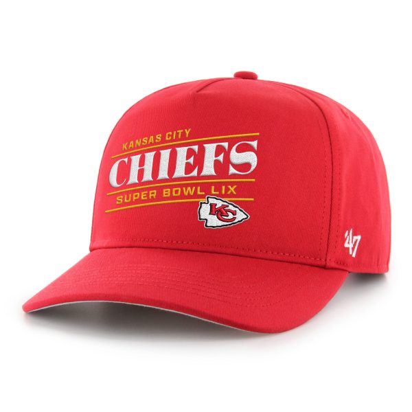 mens 47 red kansas city chiefs super bowl lix hitch adjustable hat Collection | Chiefs Shop NFL Jerseys & Hats