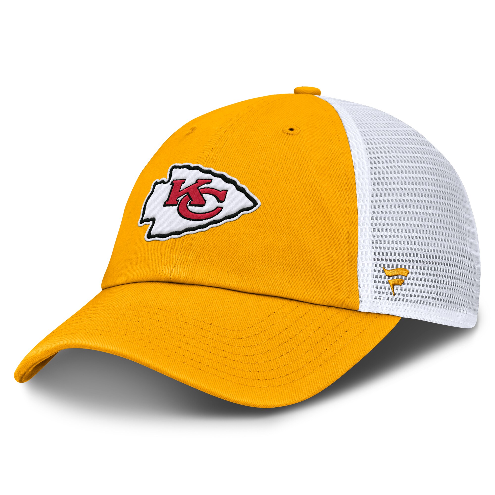 mens fanatics goldwhite kansas city chiefs trucker adjustable hat Collection | Chiefs Shop NFL Jerseys & Hats
