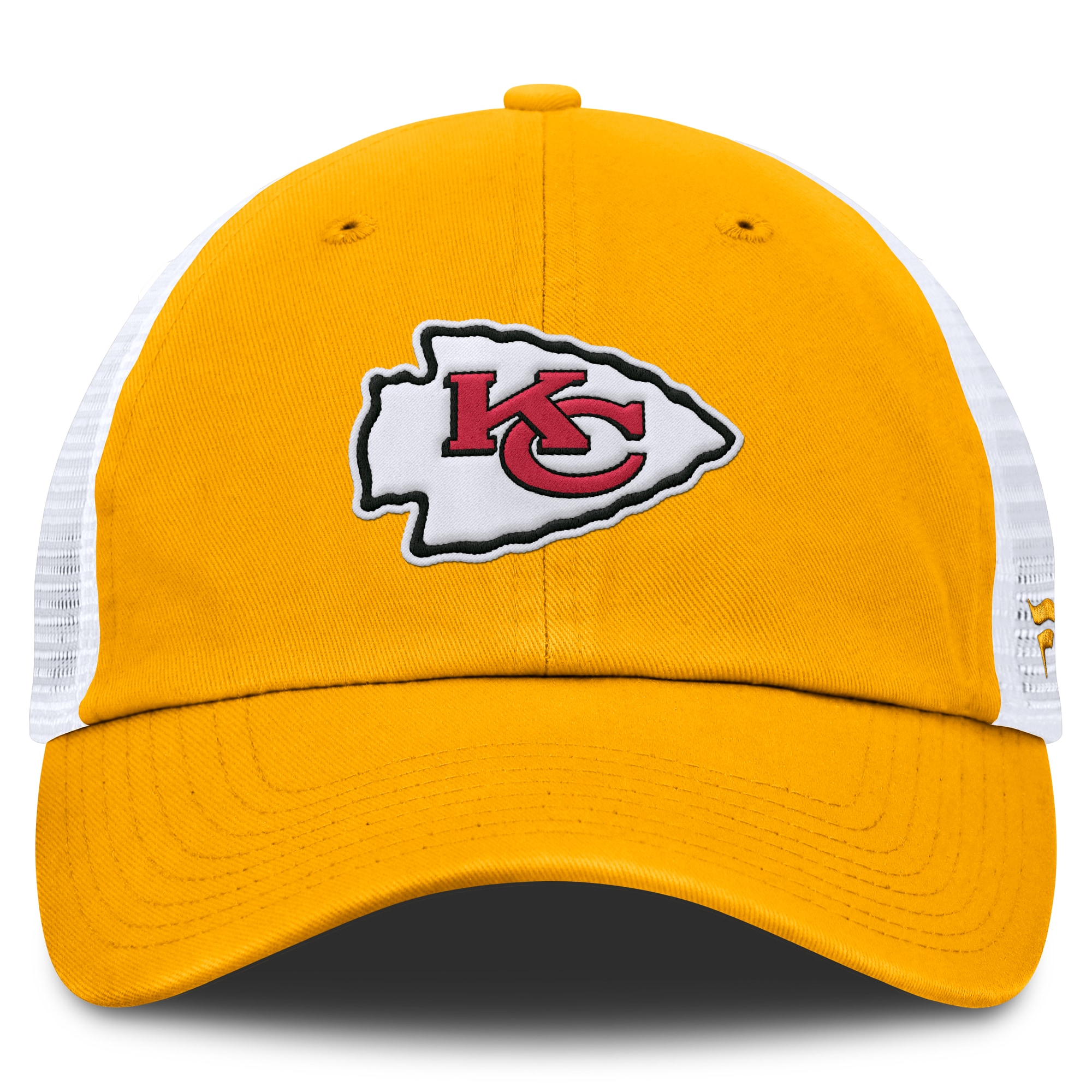 mens fanatics goldwhite kansas city chiefs trucker adjustable hat Collection | Chiefs Shop NFL Jerseys & Hats
