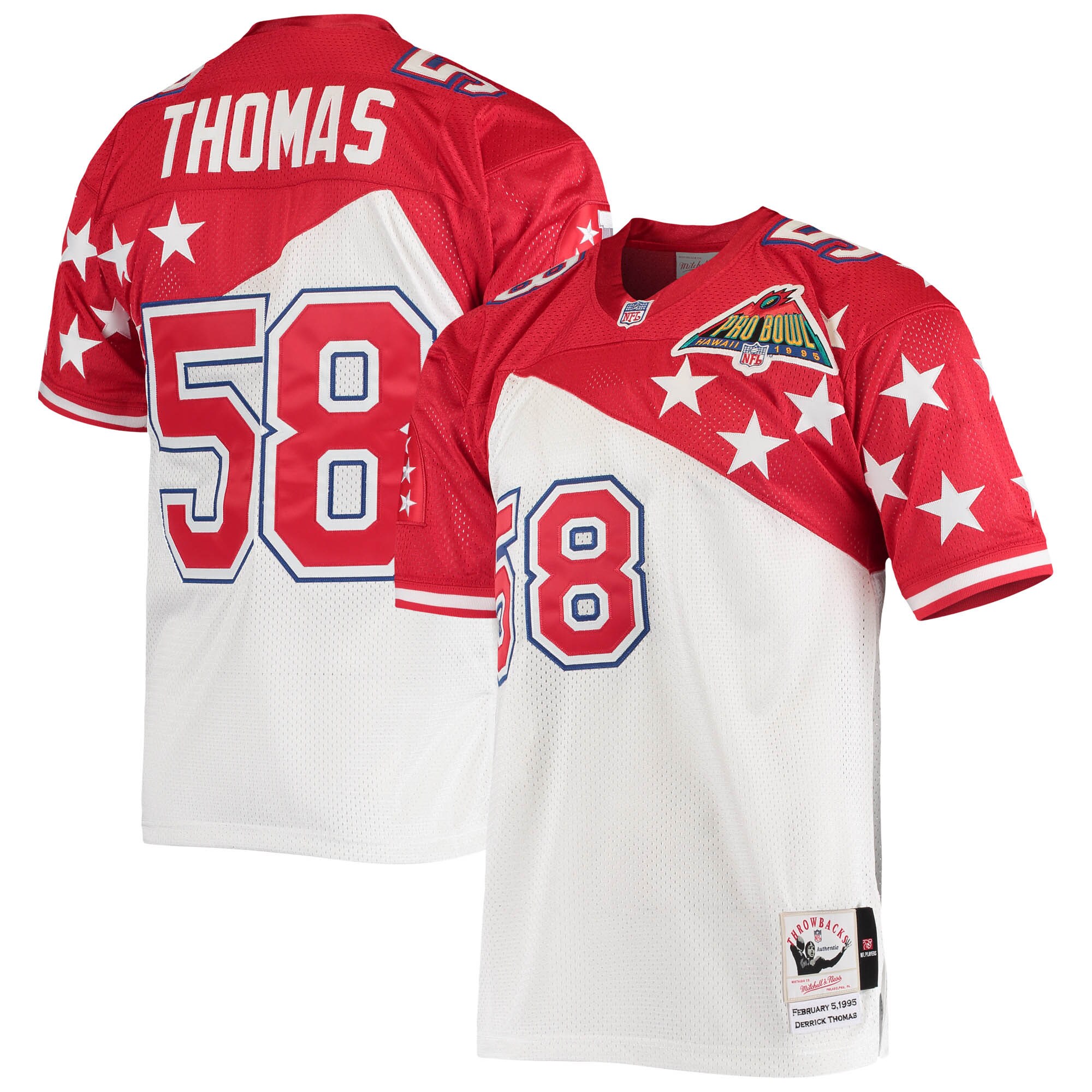 mens mitchell amp ness derrick thomas whitered afc 1995 pro bowl authentic jersey Collection | Chiefs Shop NFL Jerseys & Hats