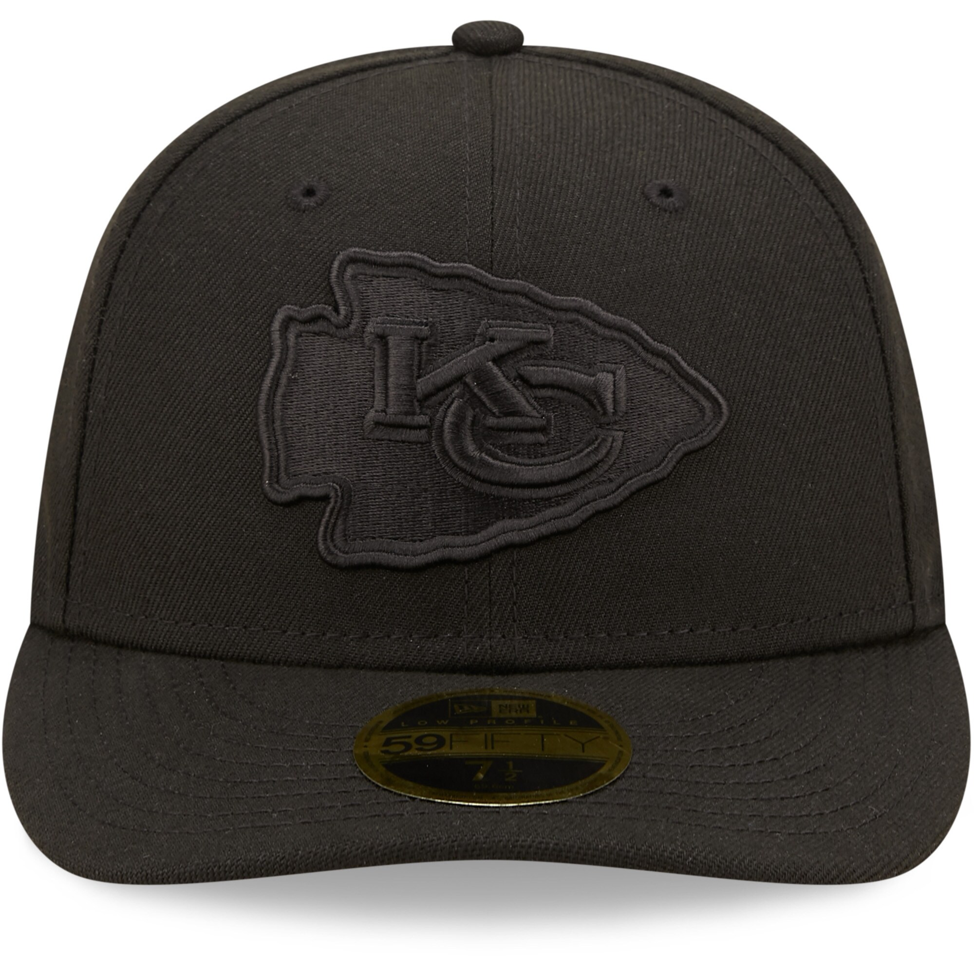 mens new era black kansas city chiefs black on black low profile 59fifty ii fitted hat Collection | Chiefs Shop NFL Jerseys & Hats