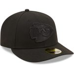 mens new era black kansas city chiefs black on black low profile 59fifty ii fitted hat Collection | Chiefs Shop NFL Jerseys & Hats