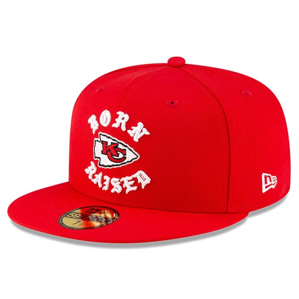 mens new era born x raised red kansas city chiefs 59fifty fitted hat Collection | Chiefs Shop NFL Jerseys & Hats