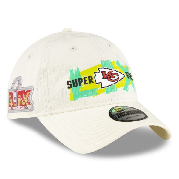 mens new era cream kansas city chiefs super bowl lix 9twenty adjustable hat Collection | Chiefs Shop NFL Jerseys & Hats