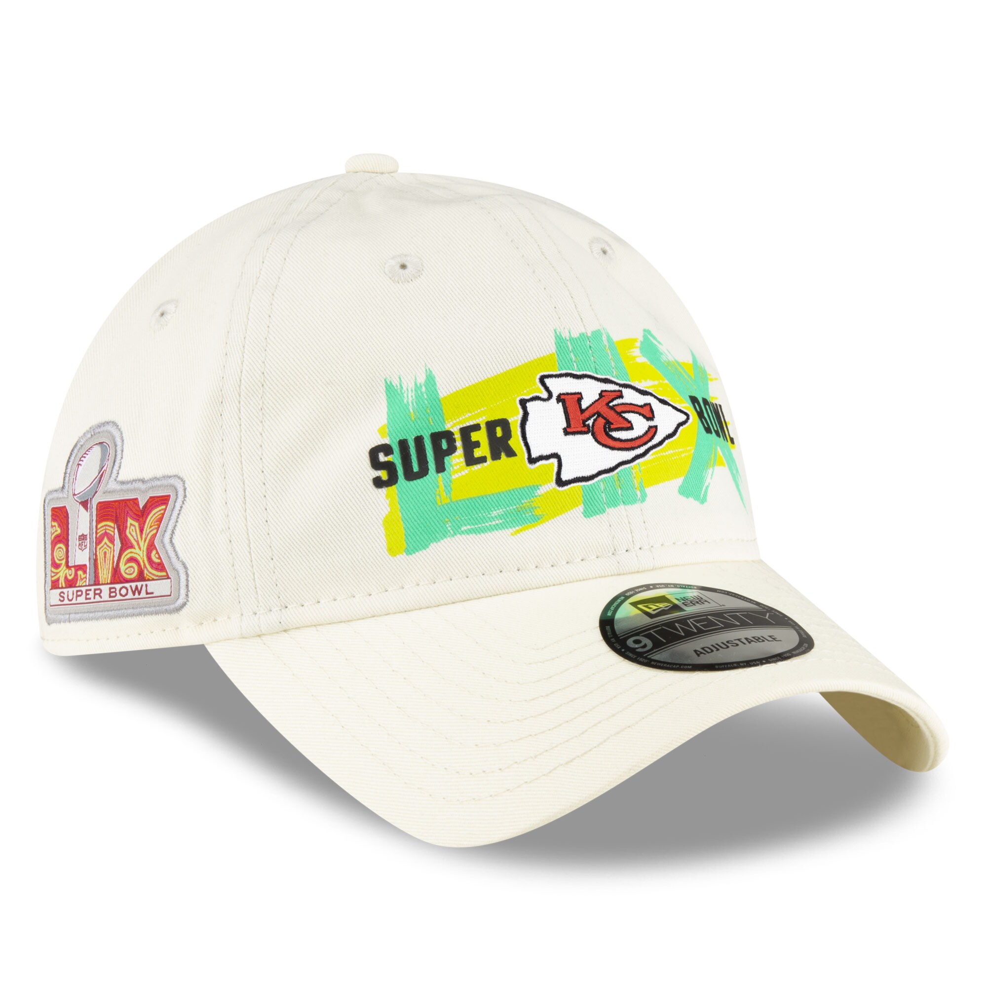 mens new era cream kansas city chiefs super bowl lix 9twenty adjustable hat Collection | Chiefs Shop NFL Jerseys & Hats