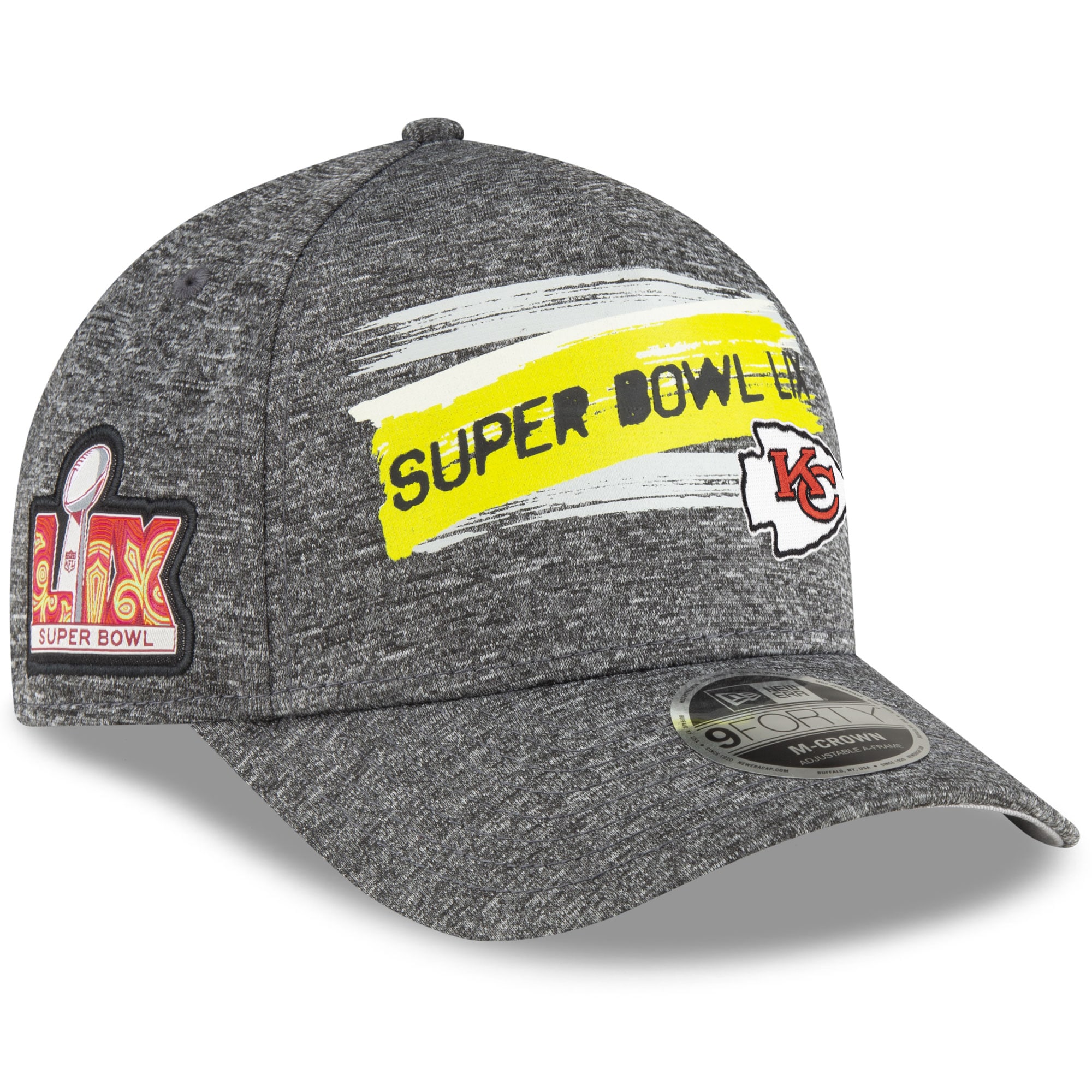 mens new era gray kansas city chiefs super bowl lix 9forty a-frame adjustable hat Collection | Chiefs Shop NFL Jerseys & Hats