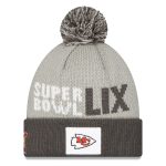 mens new era gray kansas city chiefs super bowl lix opening night knit hat with pom Collection | Chiefs Shop NFL Jerseys & Hats