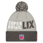 mens new era gray kansas city chiefs super bowl lix opening night knit hat with pom Collection | Chiefs Shop NFL Jerseys & Hats