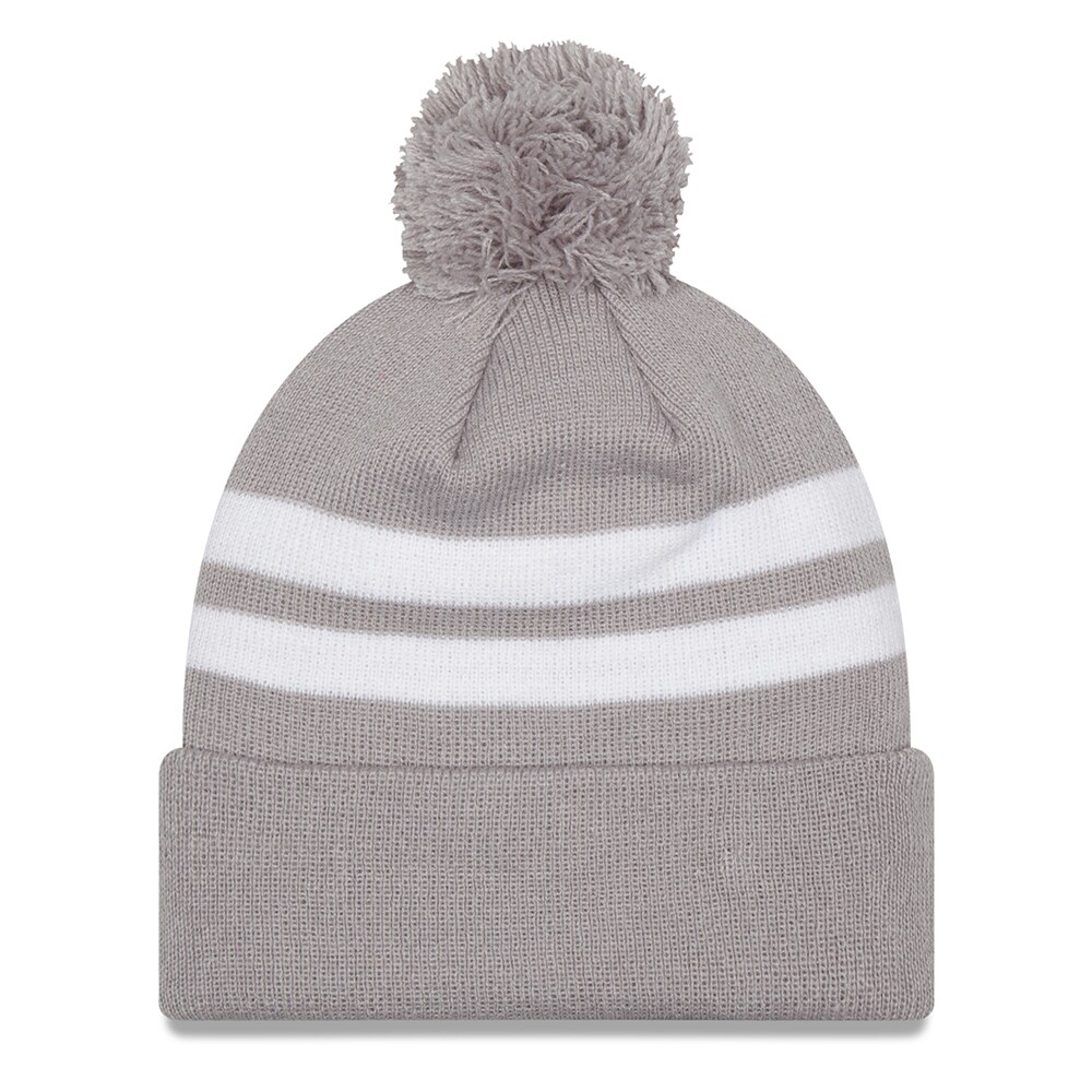 mens new era gray kansas city chiefs super bowl lvii champions top stripe cuffed pom knit hat Collection | Chiefs Shop NFL Jerseys & Hats