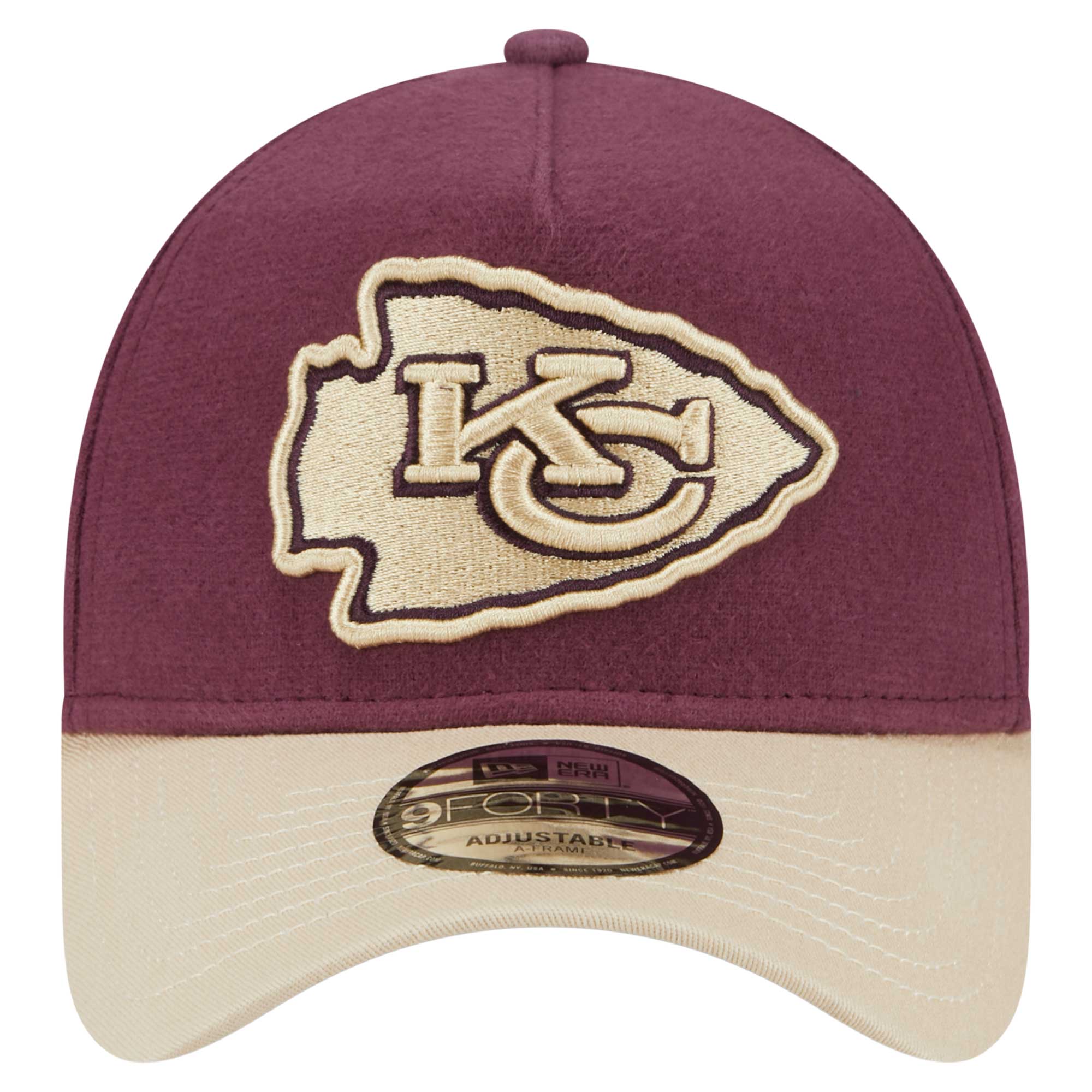 mens new era maroontan kansas city chiefs moleskin a-frame 9forty adjustable hat Collection | Chiefs Shop NFL Jerseys & Hats