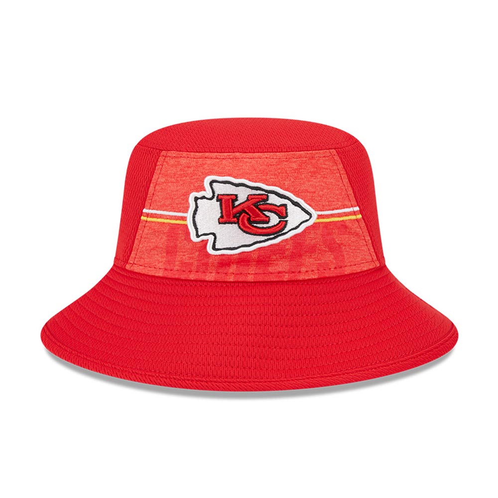 mens new era red kansas city chiefs 2023 nfl training camp stretch bucket hat Collection | Chiefs Shop NFL Jerseys & Hats
