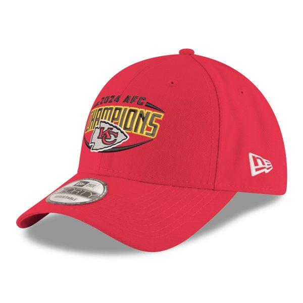 mens new era red kansas city chiefs 2024 afc champions 9forty adjustable hat Collection | Chiefs Shop NFL Jerseys & Hats