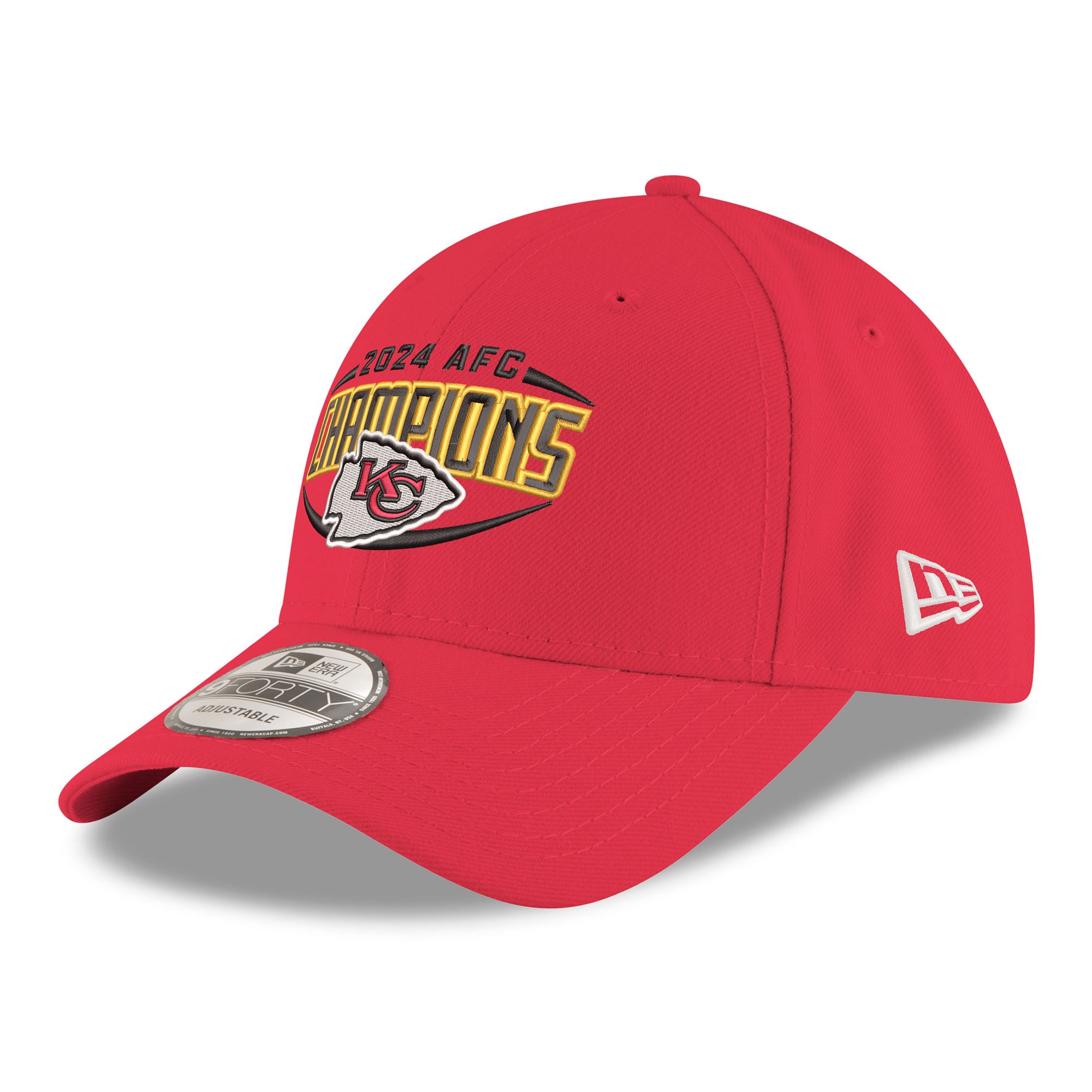 mens new era red kansas city chiefs 2024 afc champions 9forty adjustable hat Collection | Chiefs Shop NFL Jerseys & Hats