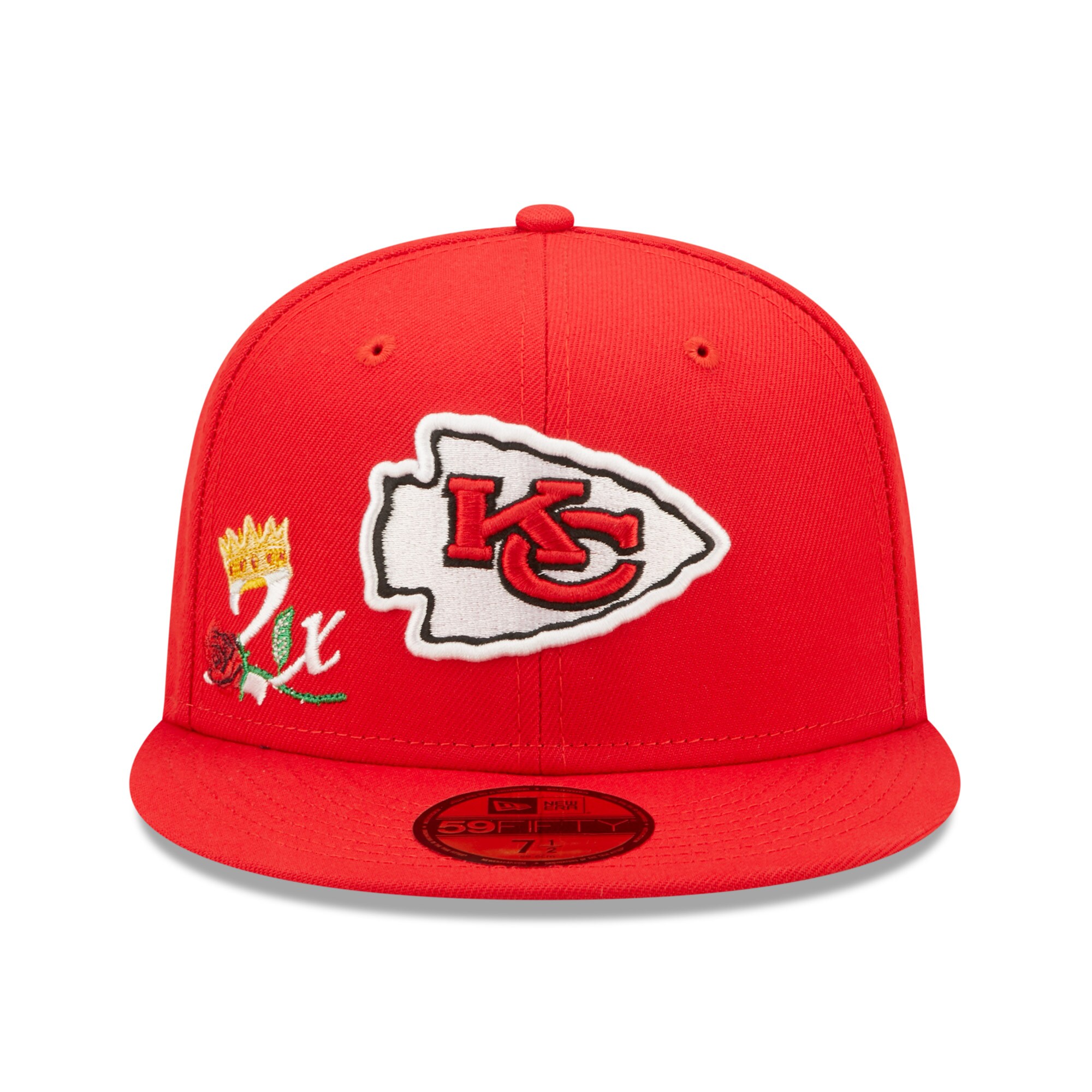 mens new era red kansas city chiefs crown 2x super bowl champions 59fifty fitted hat Collection | Chiefs Shop NFL Jerseys & Hats