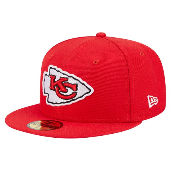 mens new era red kansas city chiefs main 59fifty fitted hat Collection | Chiefs Shop NFL Jerseys & Hats