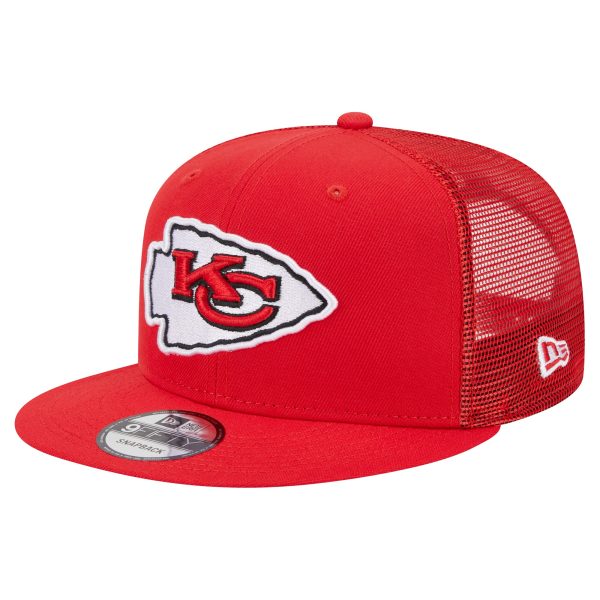 mens new era red kansas city chiefs main trucker 9fifty snapback hat Collection | Chiefs Shop NFL Jerseys & Hats