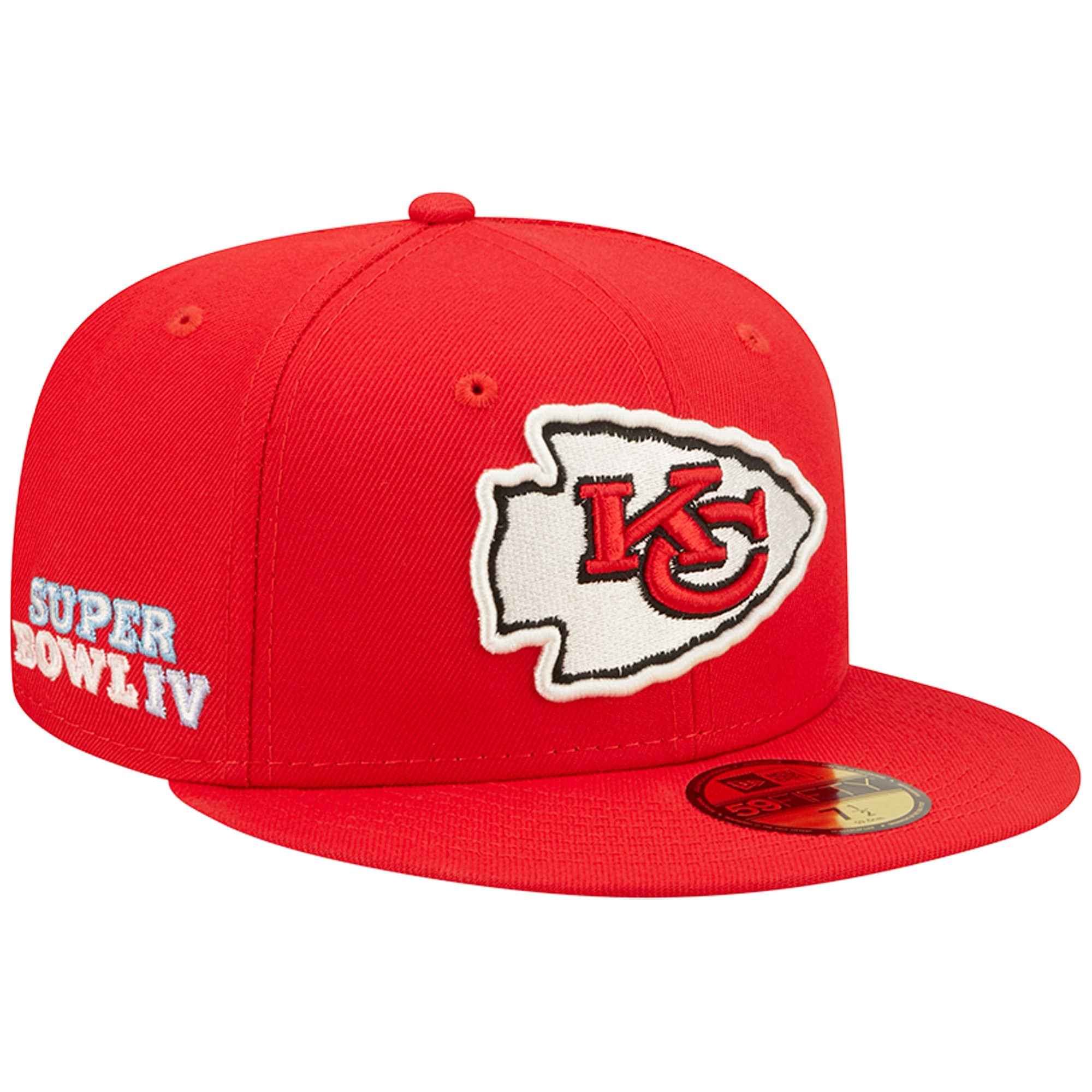 mens new era red kansas city chiefs super bowl iv pop sweat 59fifty fitted hat Collection | Chiefs Shop NFL Jerseys & Hats