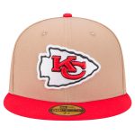 mens new era tan kansas city chiefs logo main 59fifty fitted hat Collection | Chiefs Shop NFL Jerseys & Hats