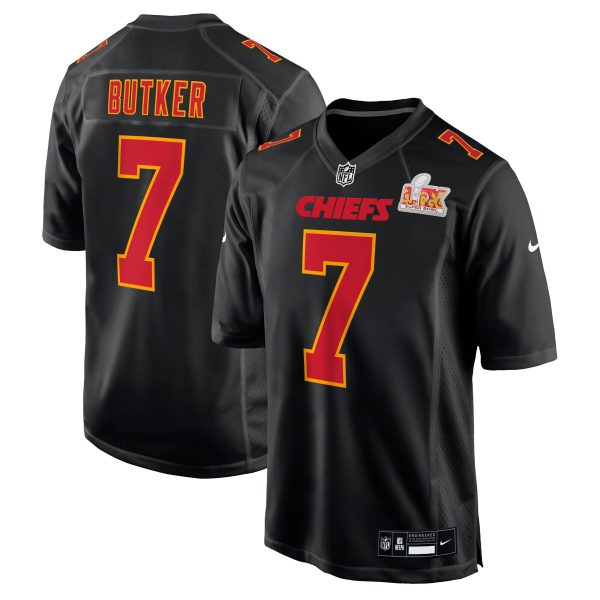 mens nike harrison butker carbon black kansas city chiefs super bowl lix fashion game jersey Collection | Chiefs Shop NFL Jerseys & Hats