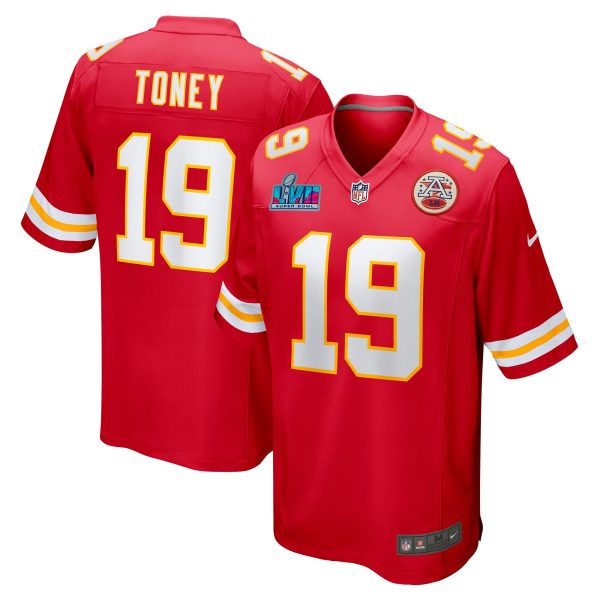 mens nike kadarius toney red kansas city chiefs super bowl lvii 2022 season patch game jersey Collection | Chiefs Shop NFL Jerseys & Hats