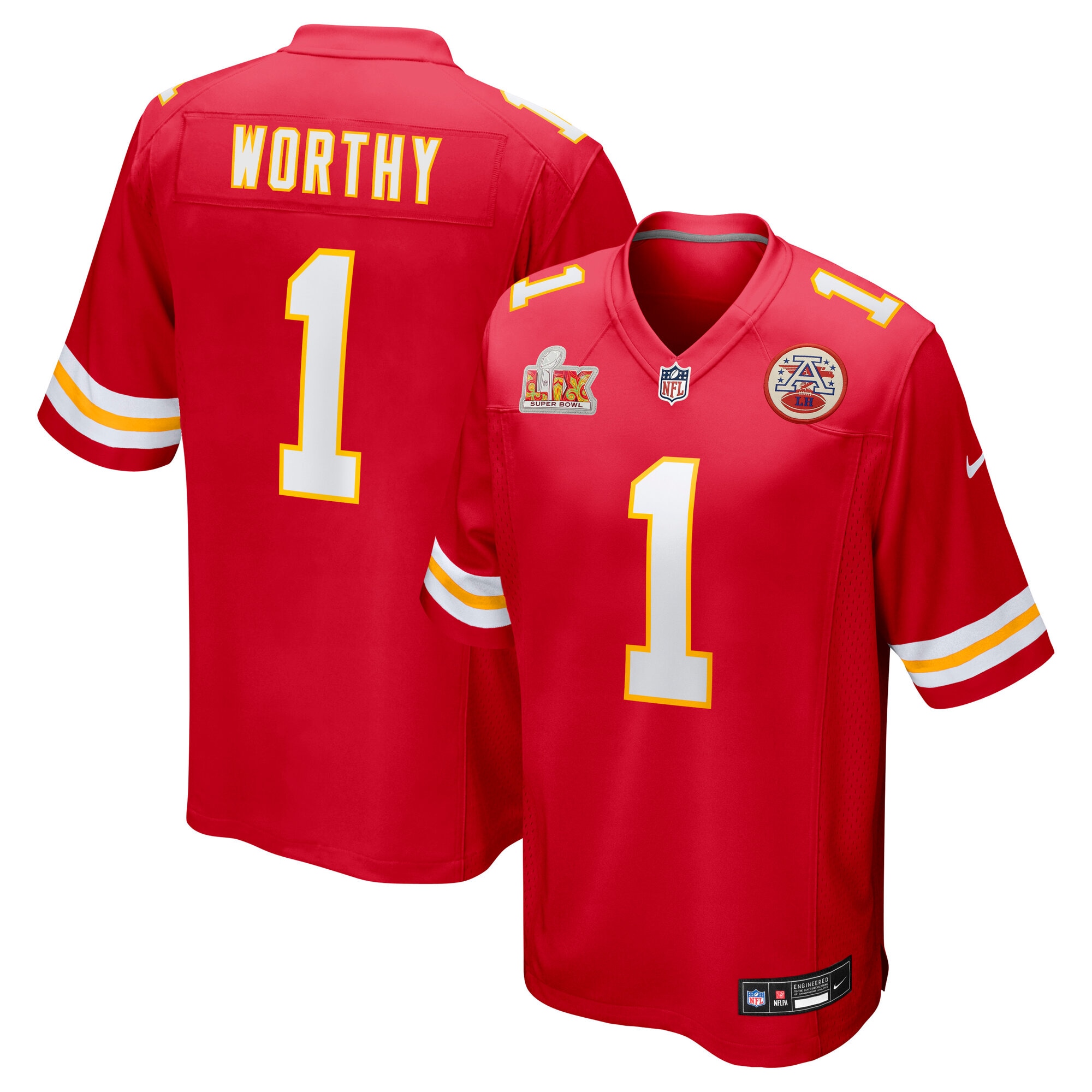 mens nike xavier worthy red kansas city chiefs super bowl lix game jersey Collection | Chiefs Shop NFL Jerseys & Hats