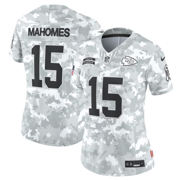 womens nike patrick mahomes arctic camo kansas city chiefs 2024 salute to service limited jersey Collection | Chiefs Shop NFL Jerseys & Hats
