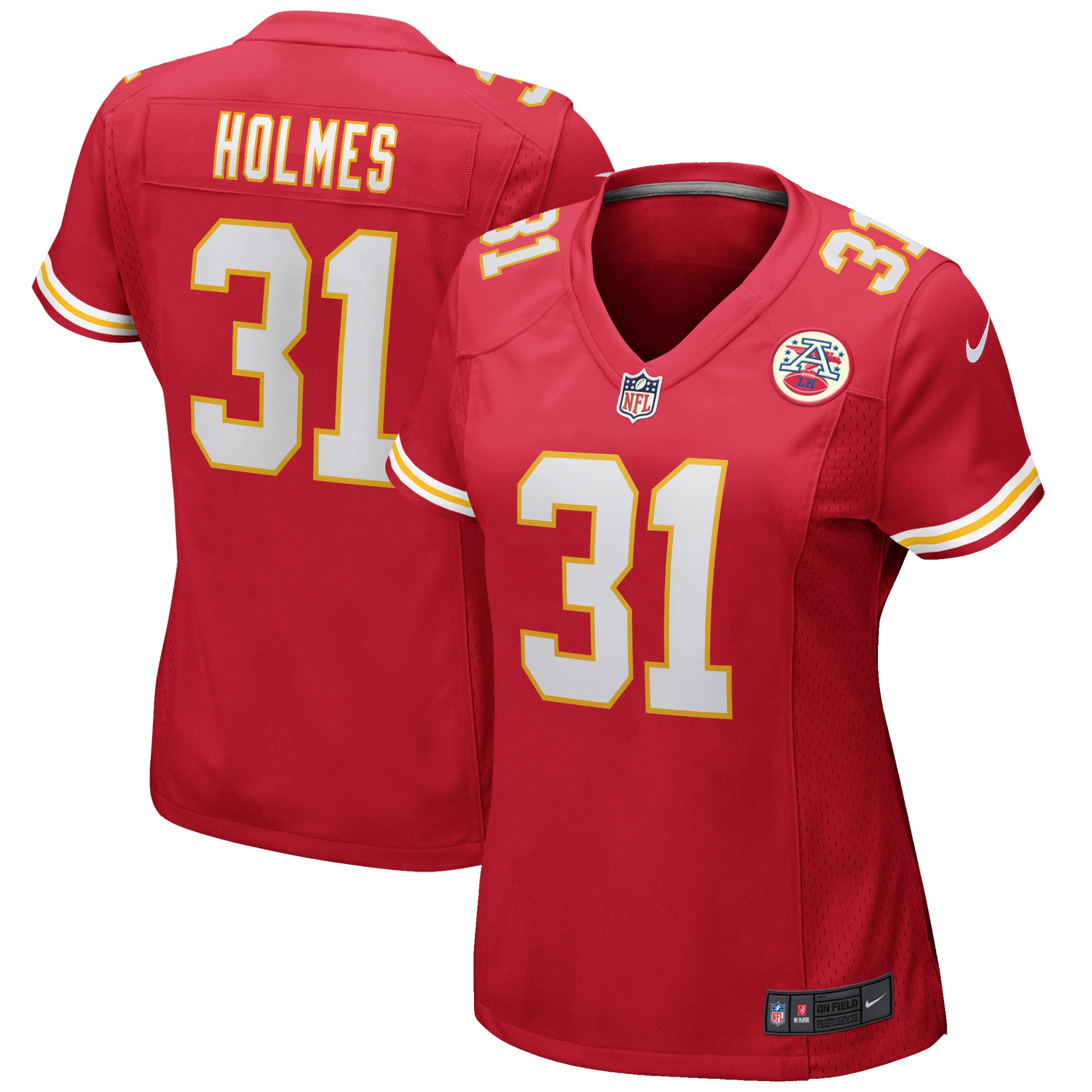 womens nike priest holmes red kansas city chiefs game retired player jersey Collection | Chiefs Shop NFL Jerseys & Hats