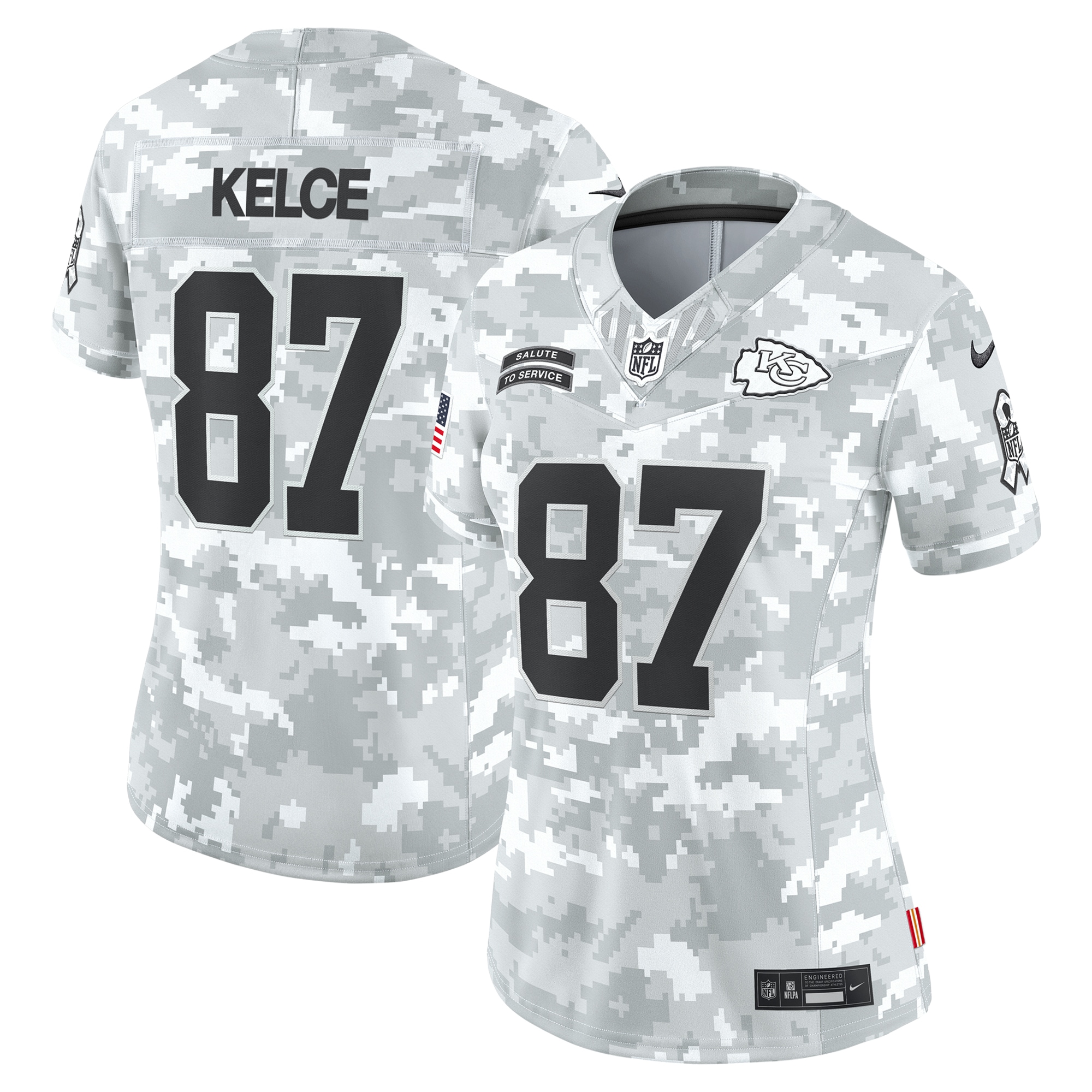 womens nike travis kelce arctic camo kansas city chiefs 2024 salute to service limited jersey Collection | Chiefs Shop NFL Jerseys & Hats