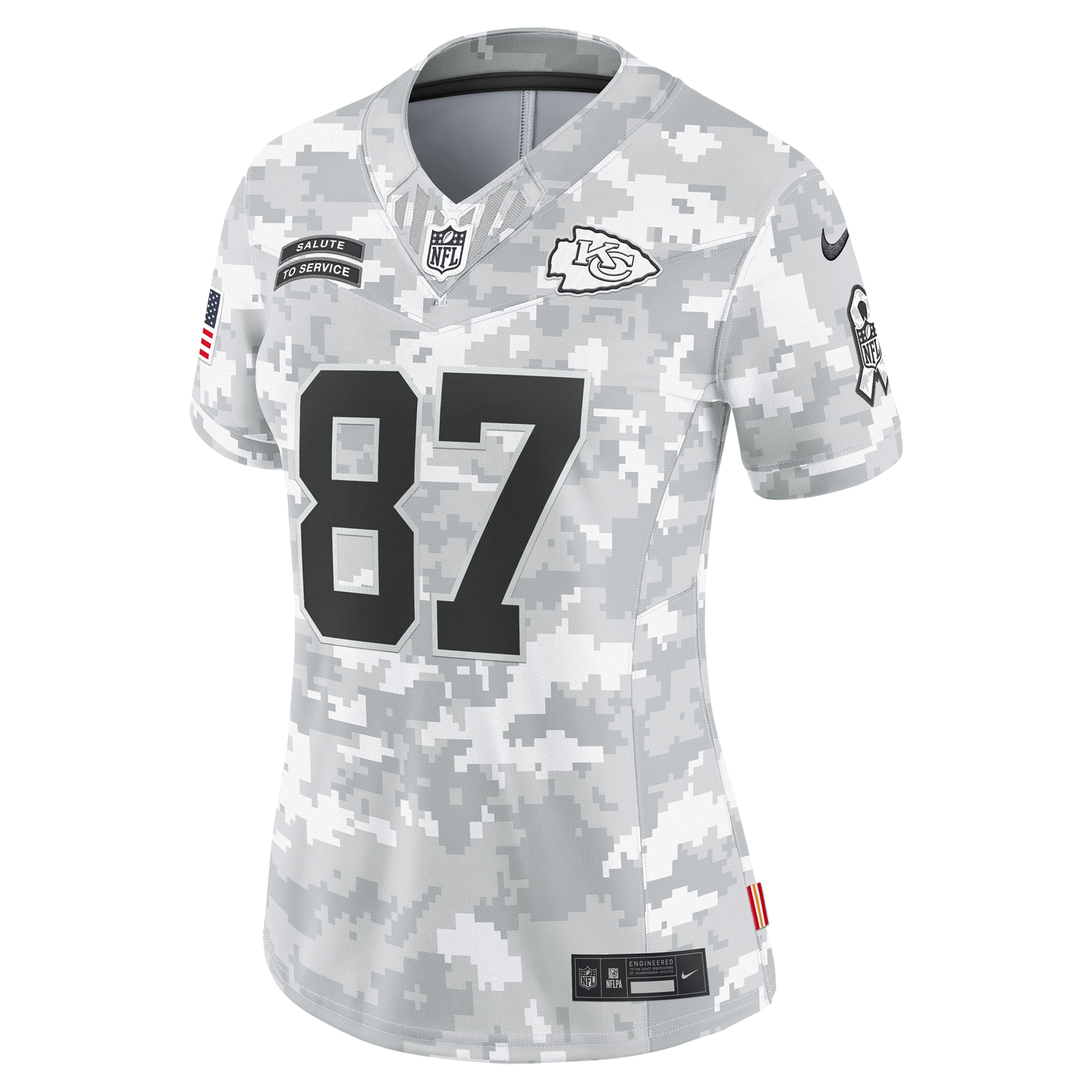 womens nike travis kelce arctic camo kansas city chiefs 2024 salute to service limited jersey Collection | Chiefs Shop NFL Jerseys & Hats