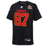youth nike travis kelce carbon black kansas city chiefs super bowl lix patch fashion game jersey Collection | Chiefs Shop NFL Jerseys & Hats