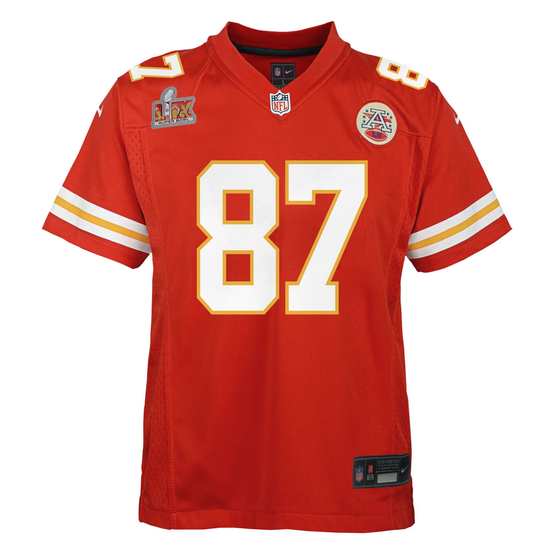 youth nike travis kelce red kansas city chiefs super bowl lix game player jersey Collection | Chiefs Shop NFL Jerseys & Hats